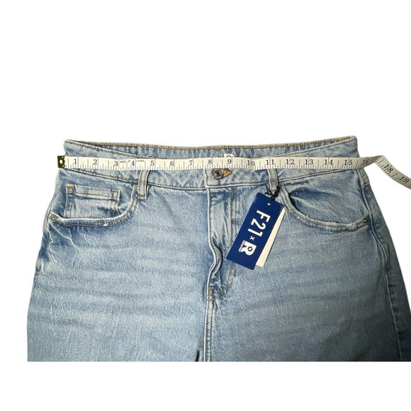 Forever 21 Jeans Women's 28 Light Blue Mid Rise Wide Leg Loose Fit Pants NWT - Picture 8 of 12